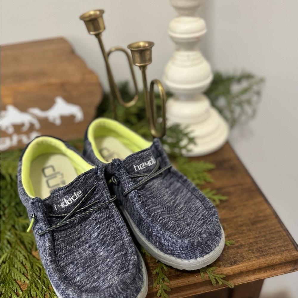 Hey Dude Kids Sneakers - Navy and White